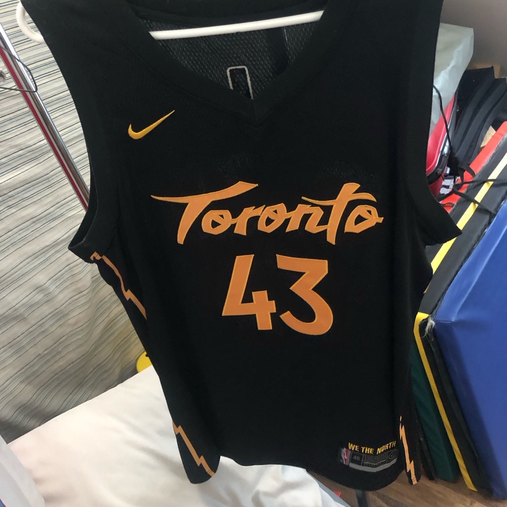 Pascal Siakam Toronto Raptors Black and Gold Jersey